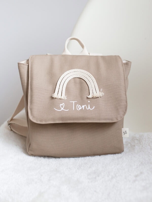 Kinderrucksack Regenbogen personalisiert