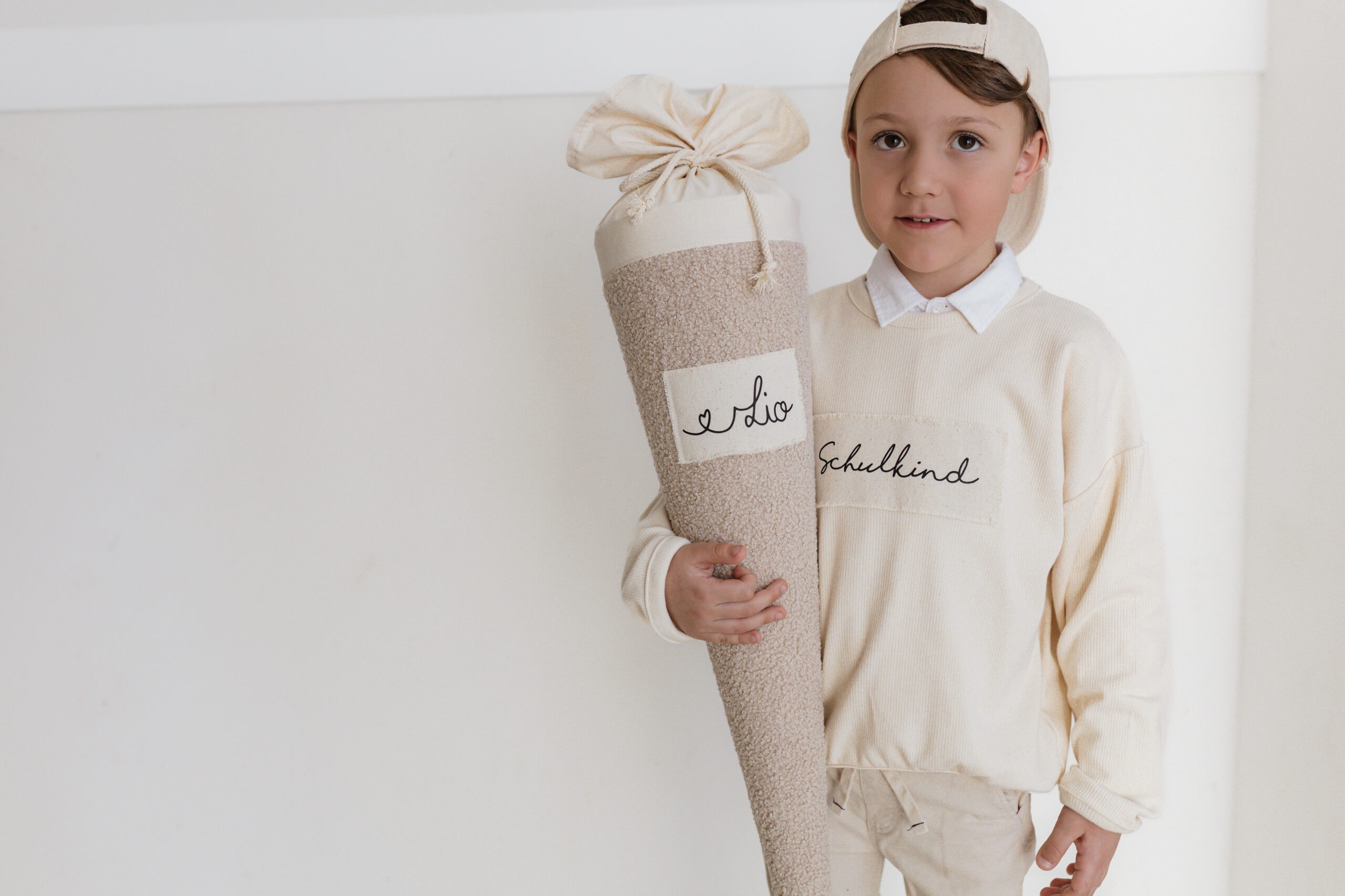 Schultüte Teddystoff mit Name – Bild 3