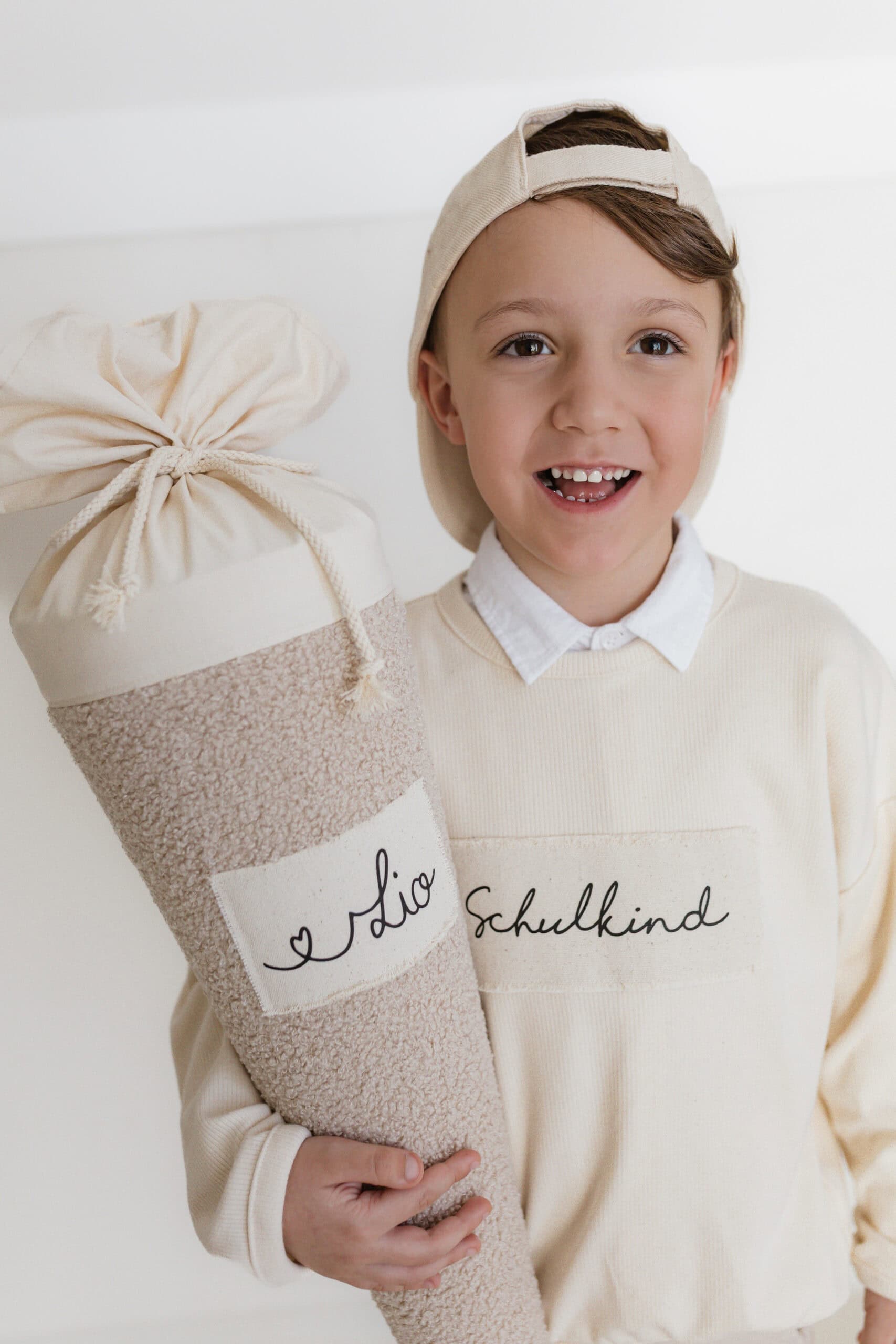 Schultüte Teddystoff mit Name
