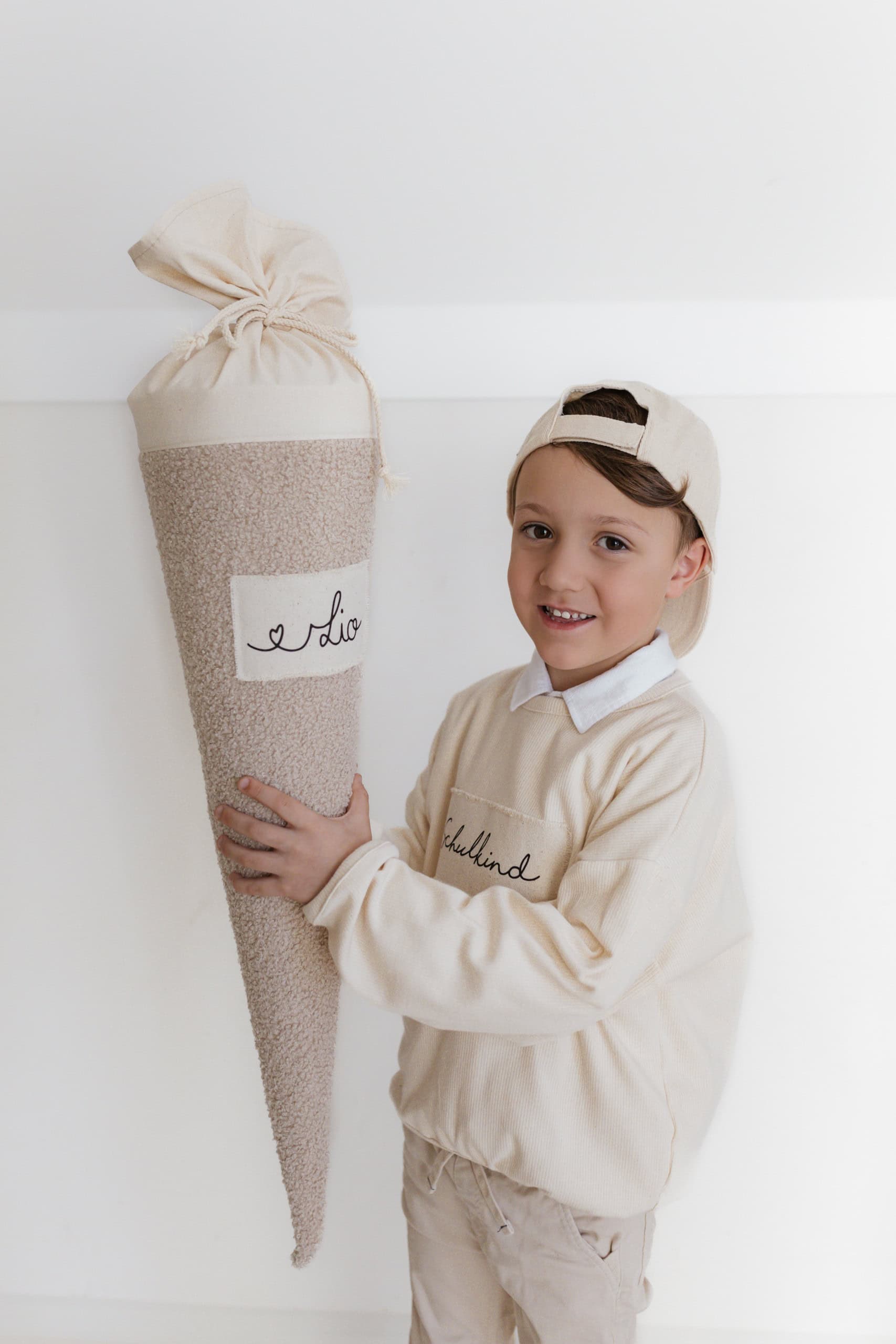 Schultüte Teddystoff mit Name – Bild 4