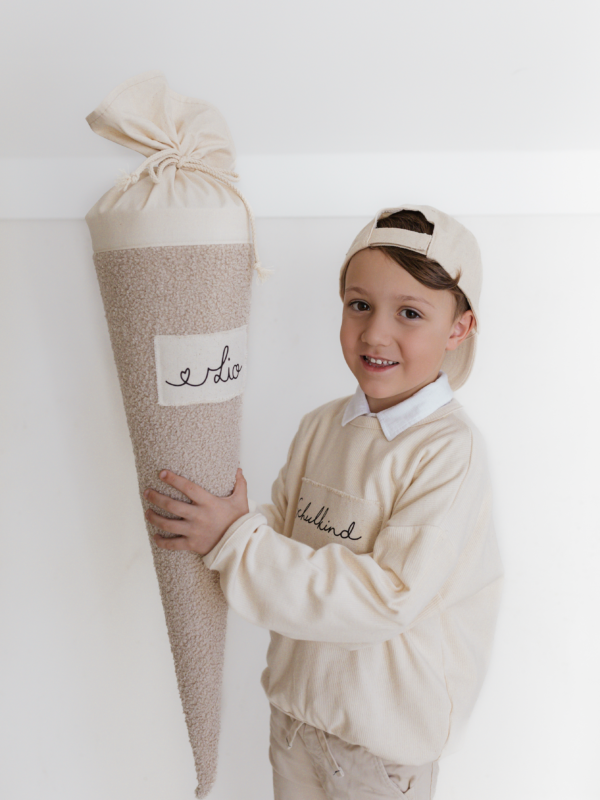 Schultüte Teddystoff mit Name