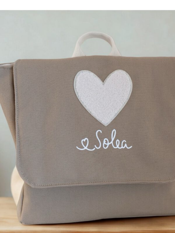 Kinderrucksack Herz personalisiert