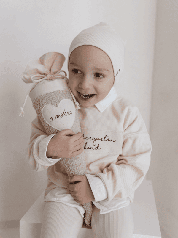 Kitatüte Teddyfleece personalisiert