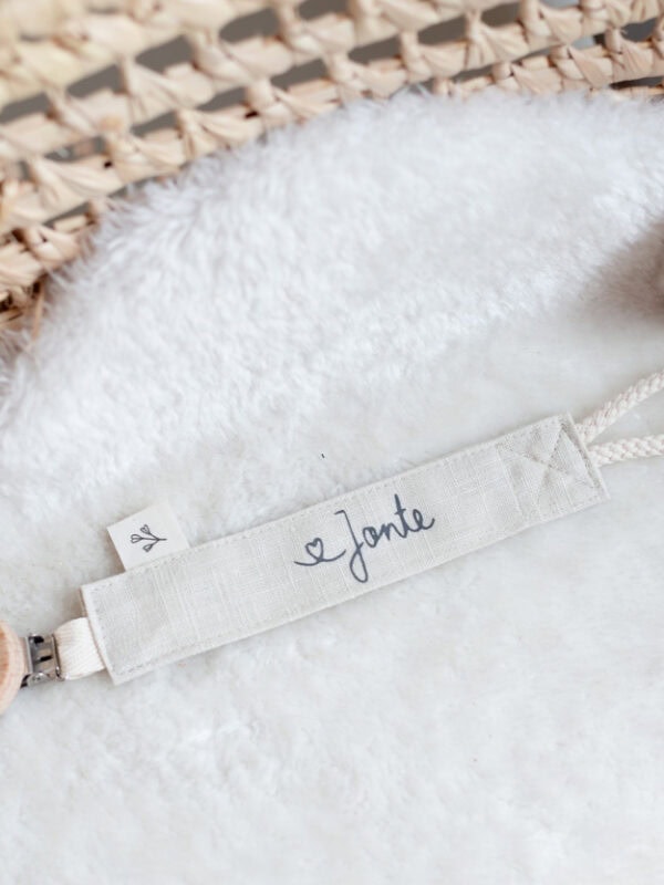 Schnullerband Leinen