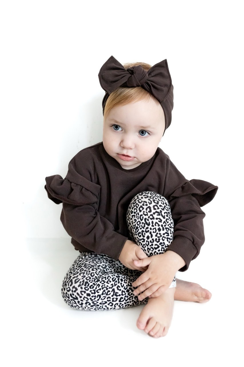 Sweater dark brown kids