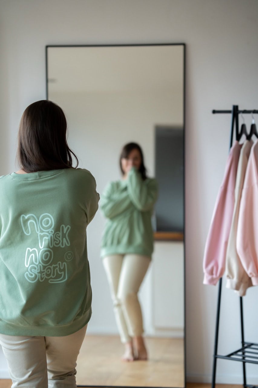 Sweater oversize matcha – Bild 7