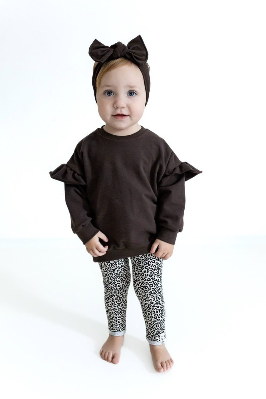 Sweater dark brown kids – Bild 3