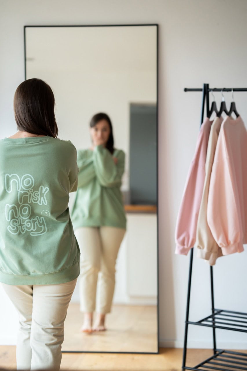 Sweater oversize matcha – Bild 8