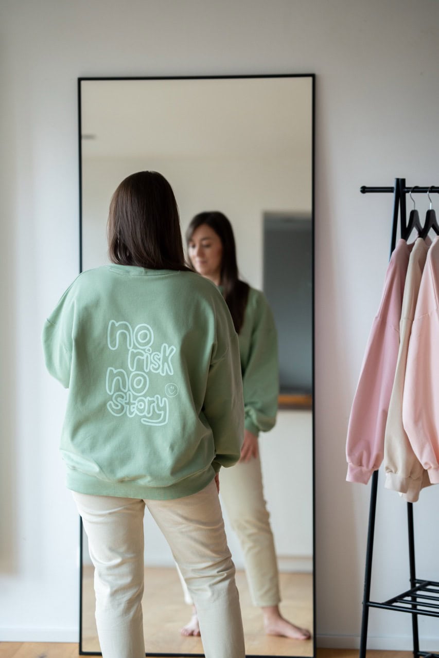 Sweater oversize matcha – Bild 6