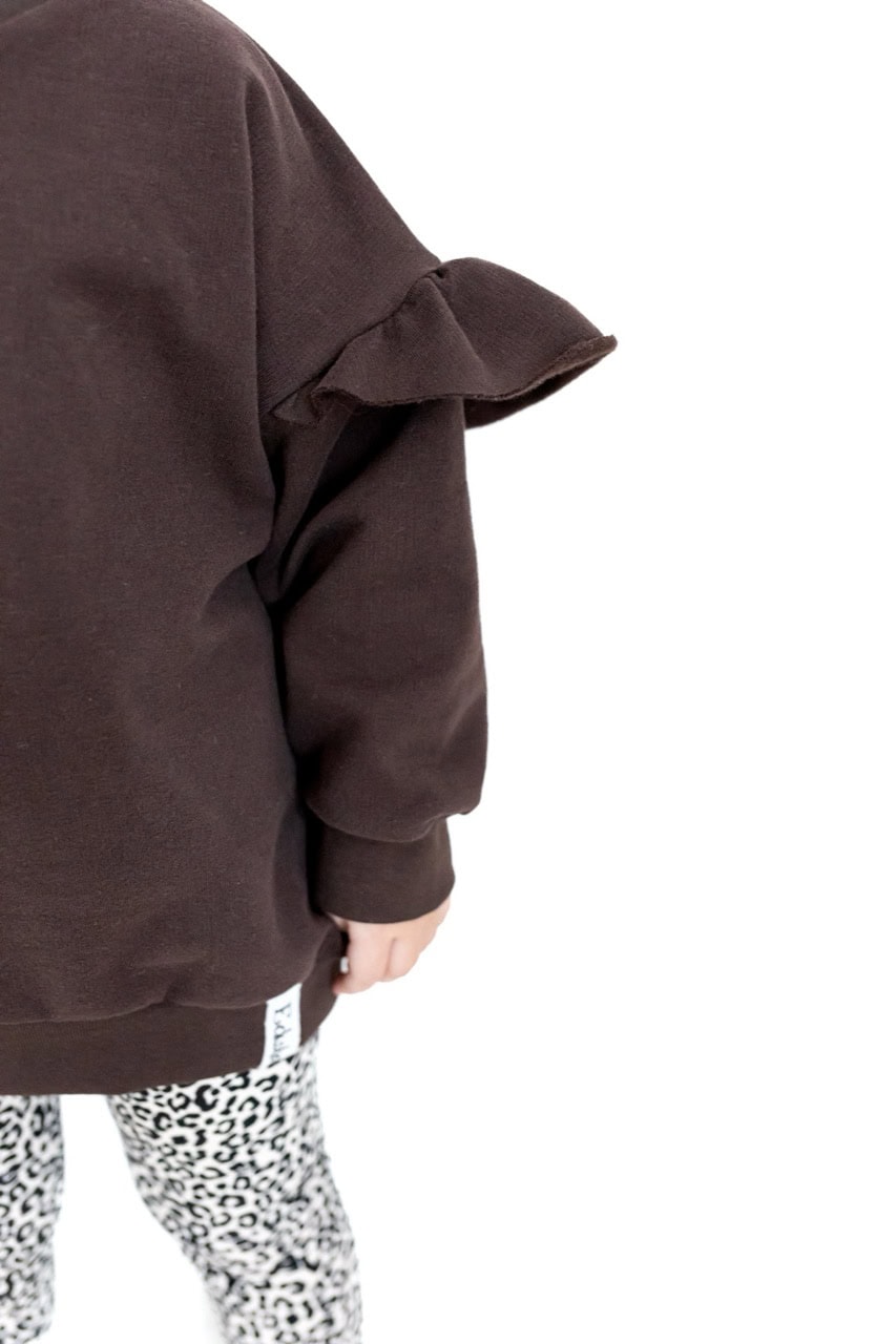 Sweater dark brown kids – Bild 2