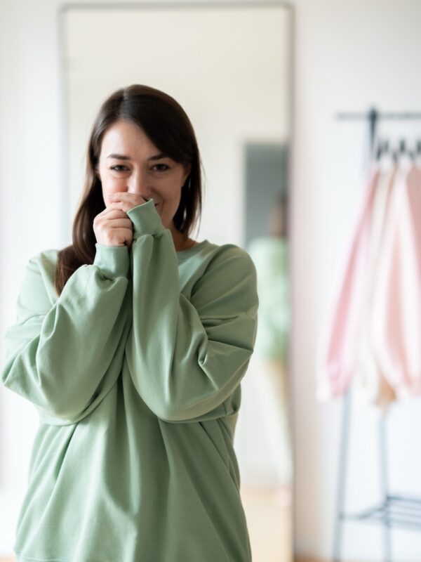 Sweater oversize matcha