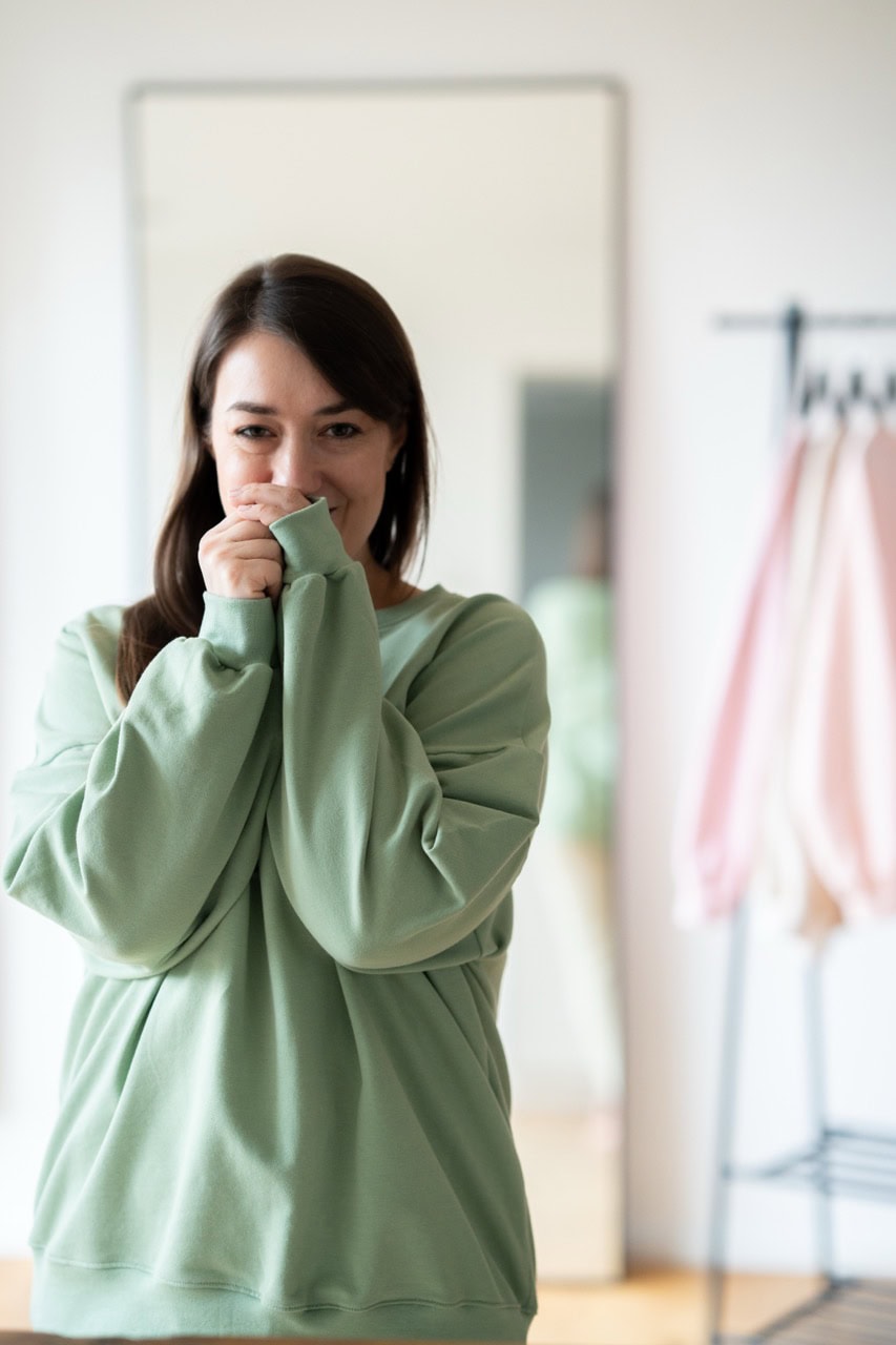 Sweater oversize matcha