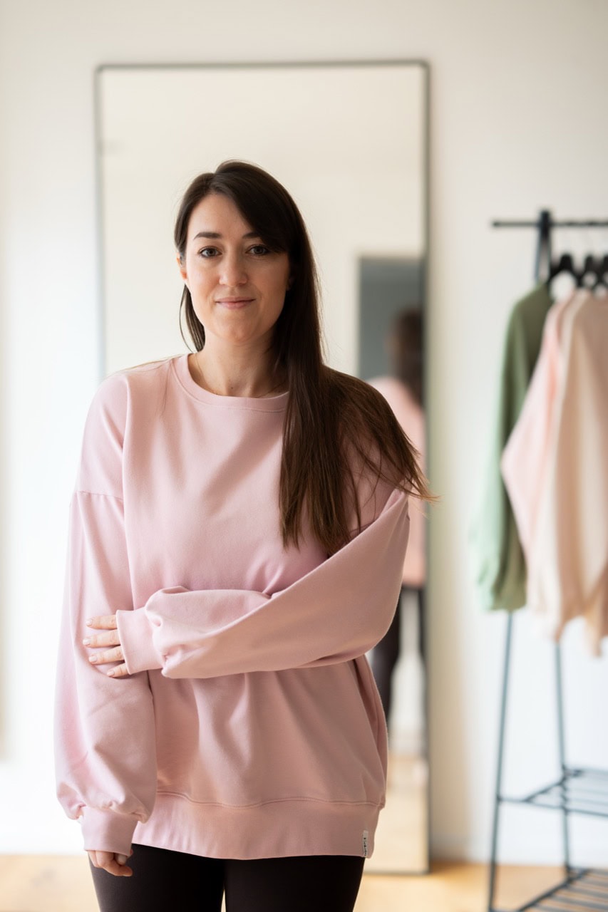 Sweater oversize blush – Bild 7