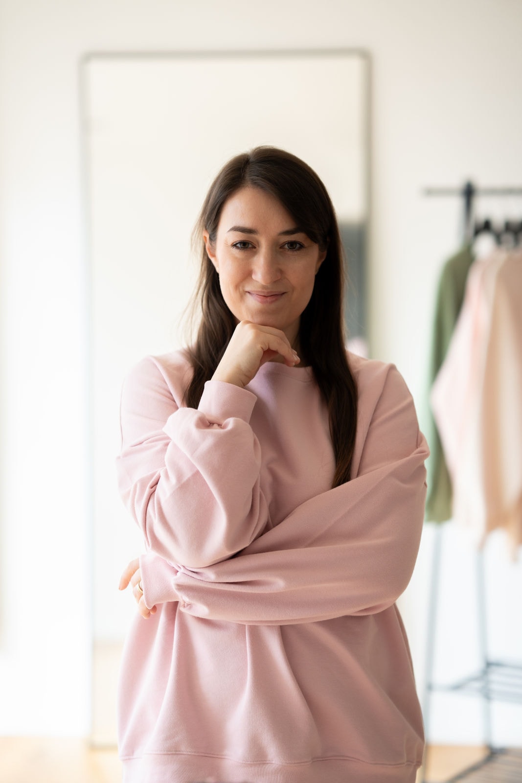 Sweater oversize blush