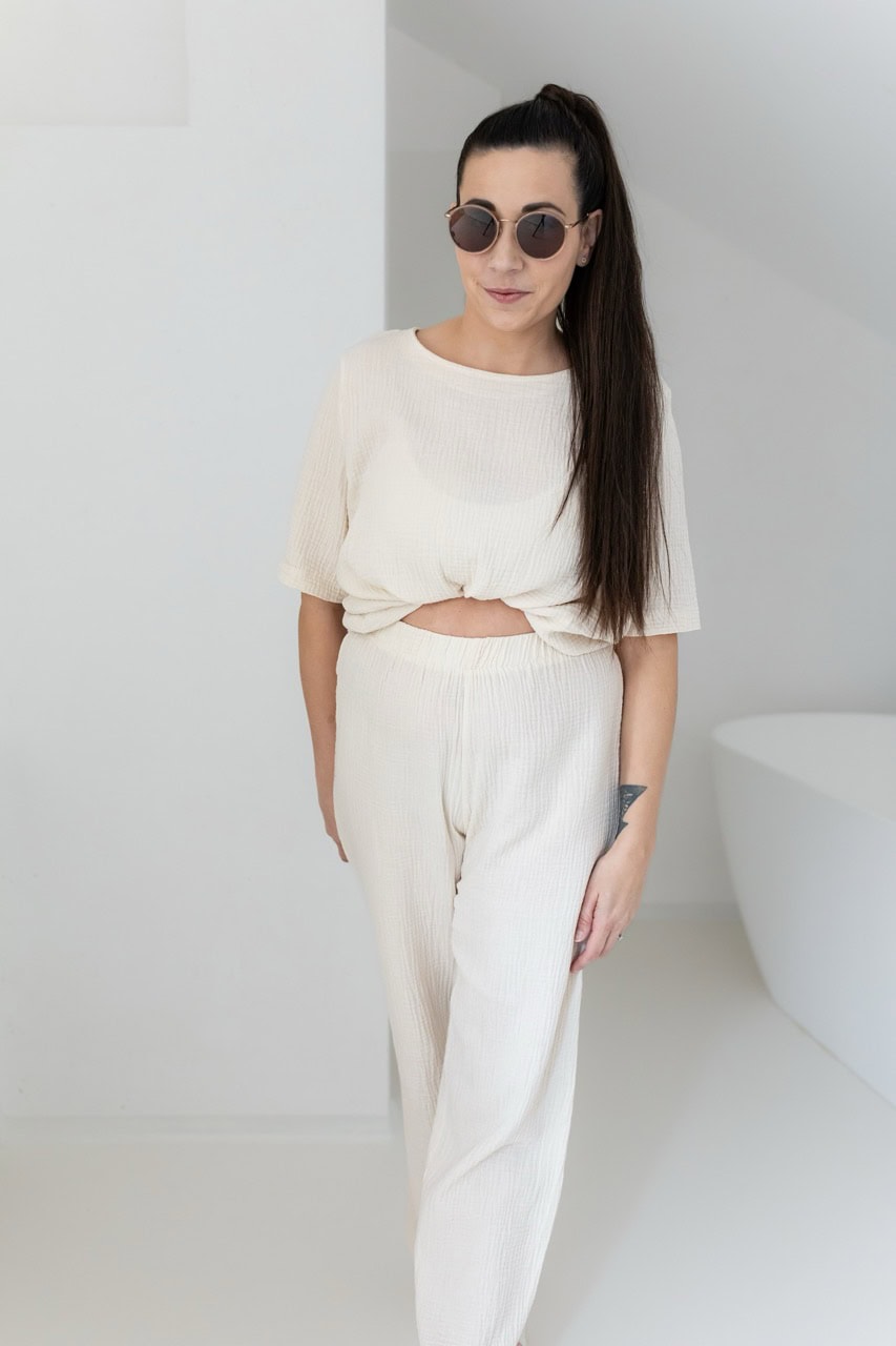 Musselin T-Shirt woman – Bild 5