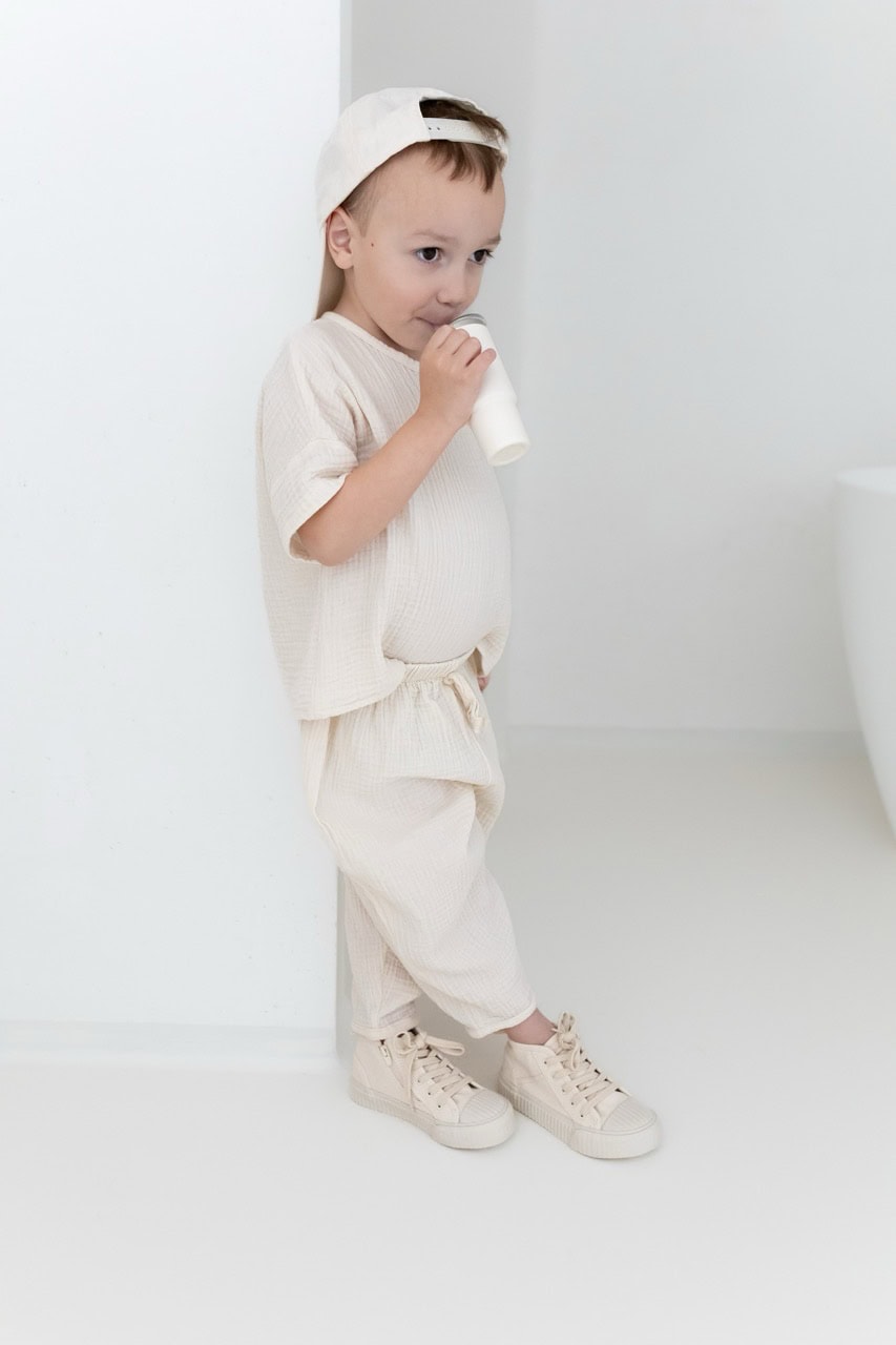 Musselin T-Shirt Kids – Bild 4