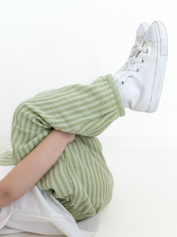 Musselin Hose green/lime