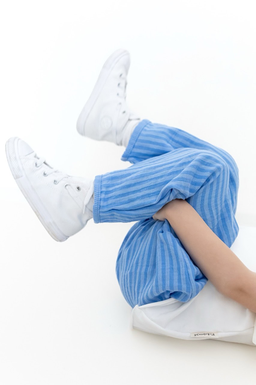 Musselin Hose cloudy/blue