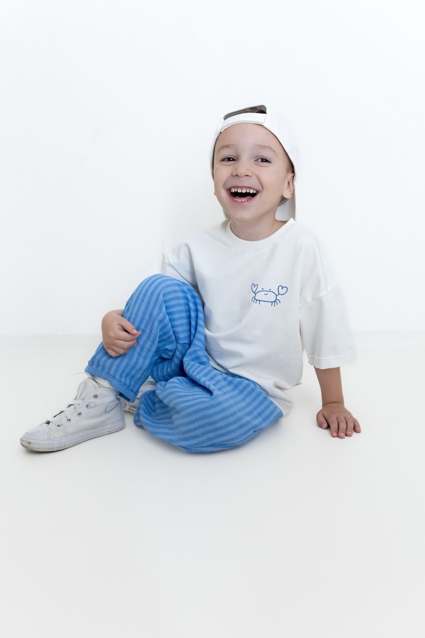 Musselin Hose cloudy/blue – Bild 5