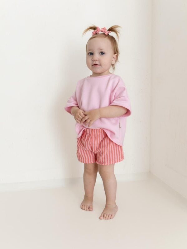 Shorts Musselin Streifen
