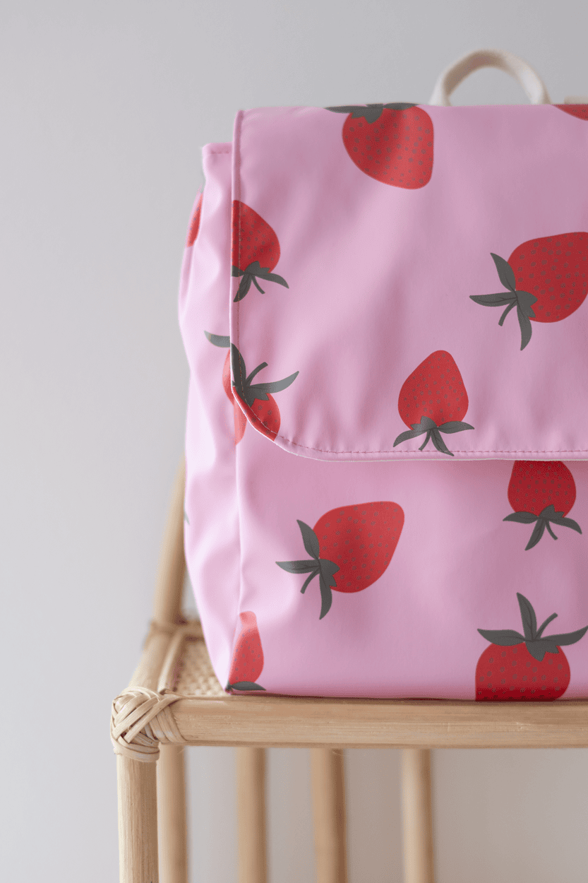 Kinderrucksack Kitarucksack Erdbeere – Bild 2