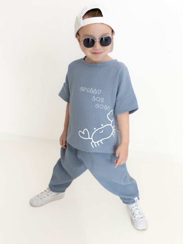 Musselin Set „crabby but cute“