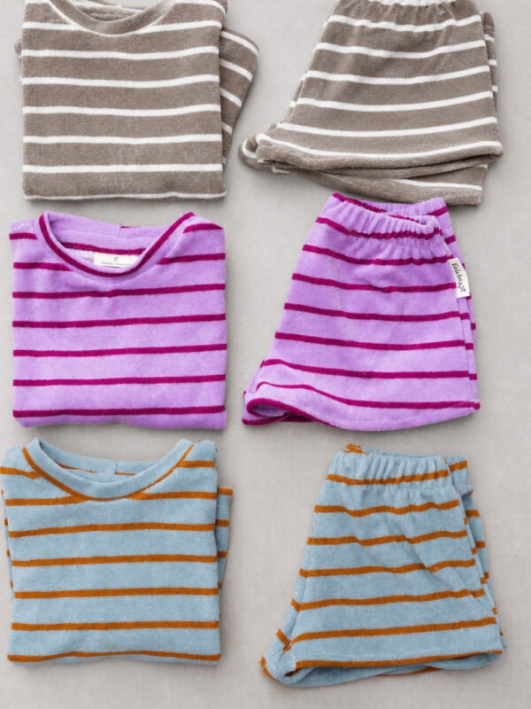 T-Shirt Frottee Stripes Woman