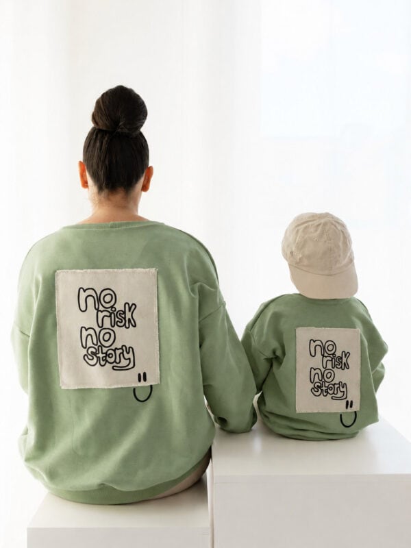 Sweater „no risk no story“ woman