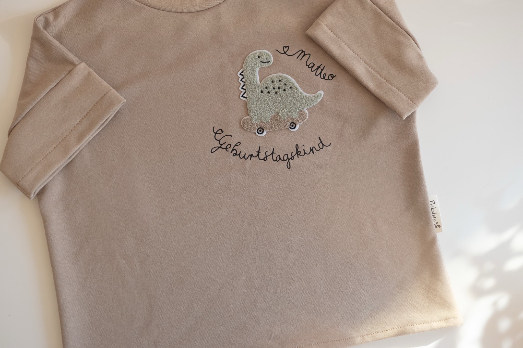 Geburtstags Shirt oversize Dino – Bild 4