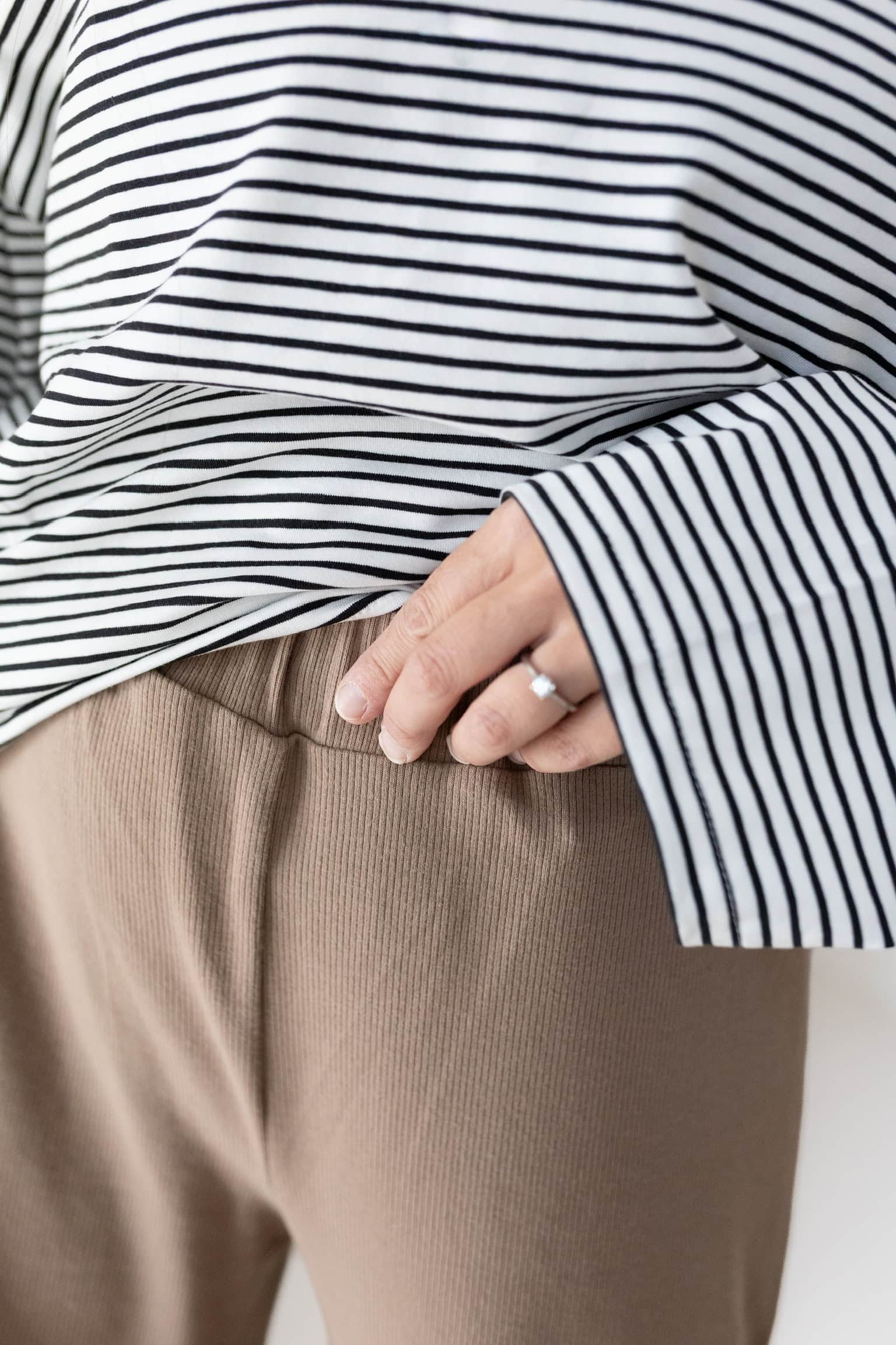 Longsleeve Stripes black & white woman – Bild 5