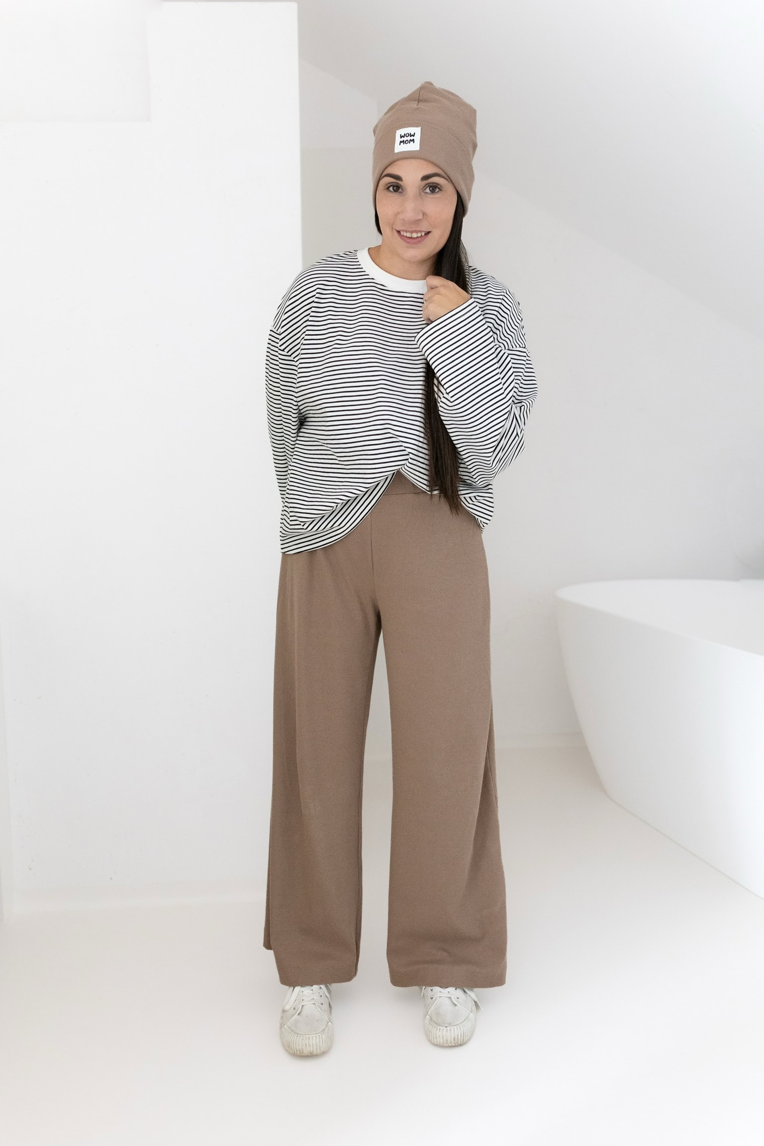 Longsleeve Stripes black & white woman – Bild 4