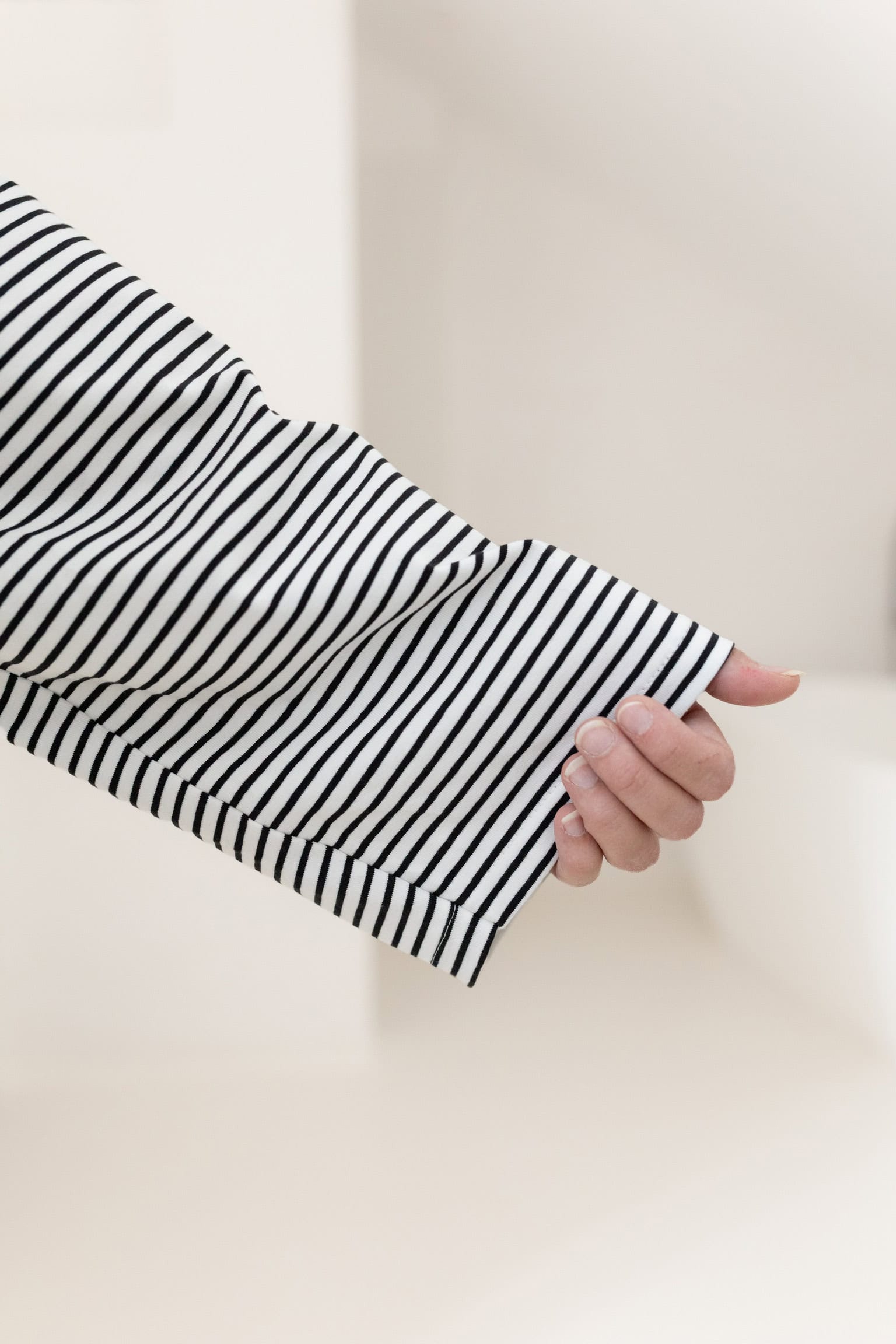 Longsleeve Stripes black & white woman – Bild 2